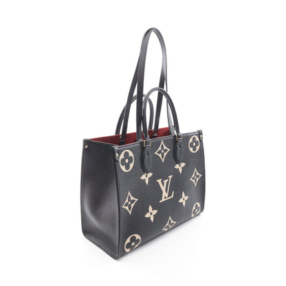 オンザゴーMM モノグラムアンプラント ノワール 2WAY ショルダーバッグ トートバッグ レザー ブラック ルイヴィトン バッグ LOUIS VUITTON