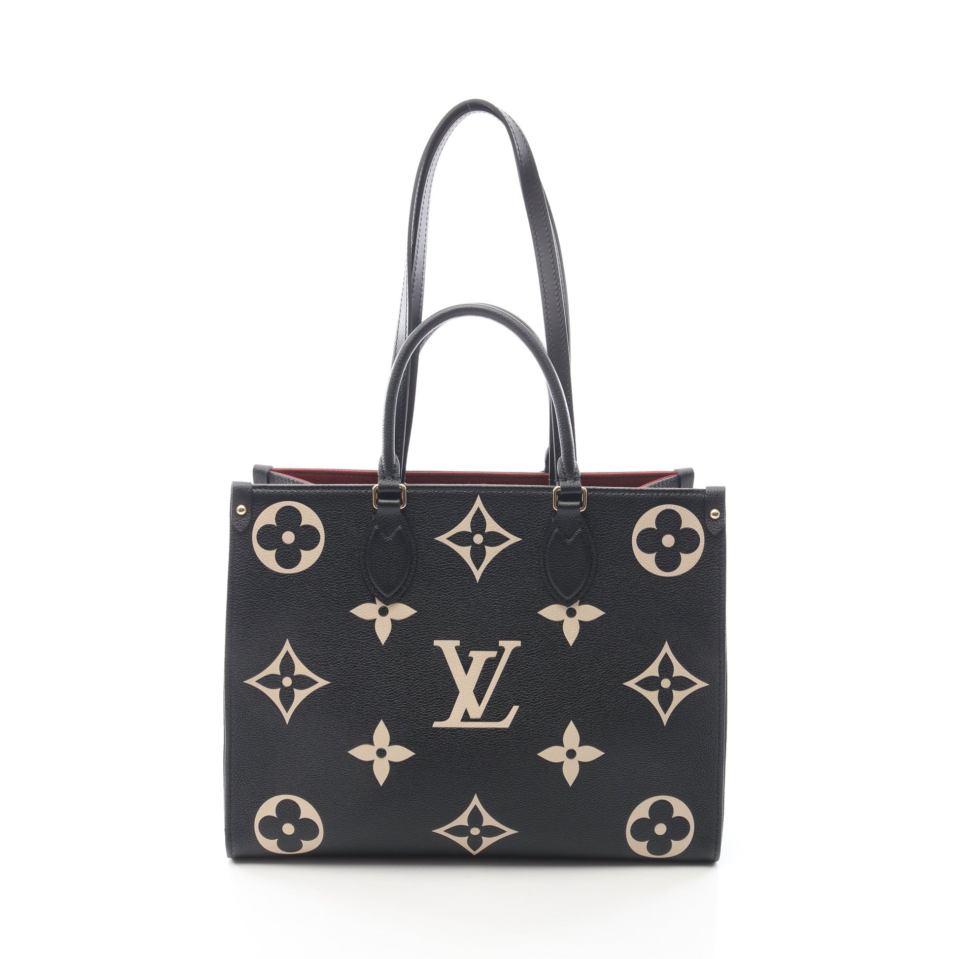 オンザゴーMM モノグラムアンプラント ノワール 2WAY ショルダーバッグ トートバッグ レザー ブラック ルイヴィトン バッグ LOUIS VUITTON