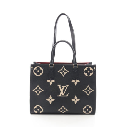 オンザゴーMM モノグラムアンプラント ノワール 2WAY ショルダーバッグ トートバッグ レザー ブラック ルイヴィトン バッグ LOUIS VUITTON