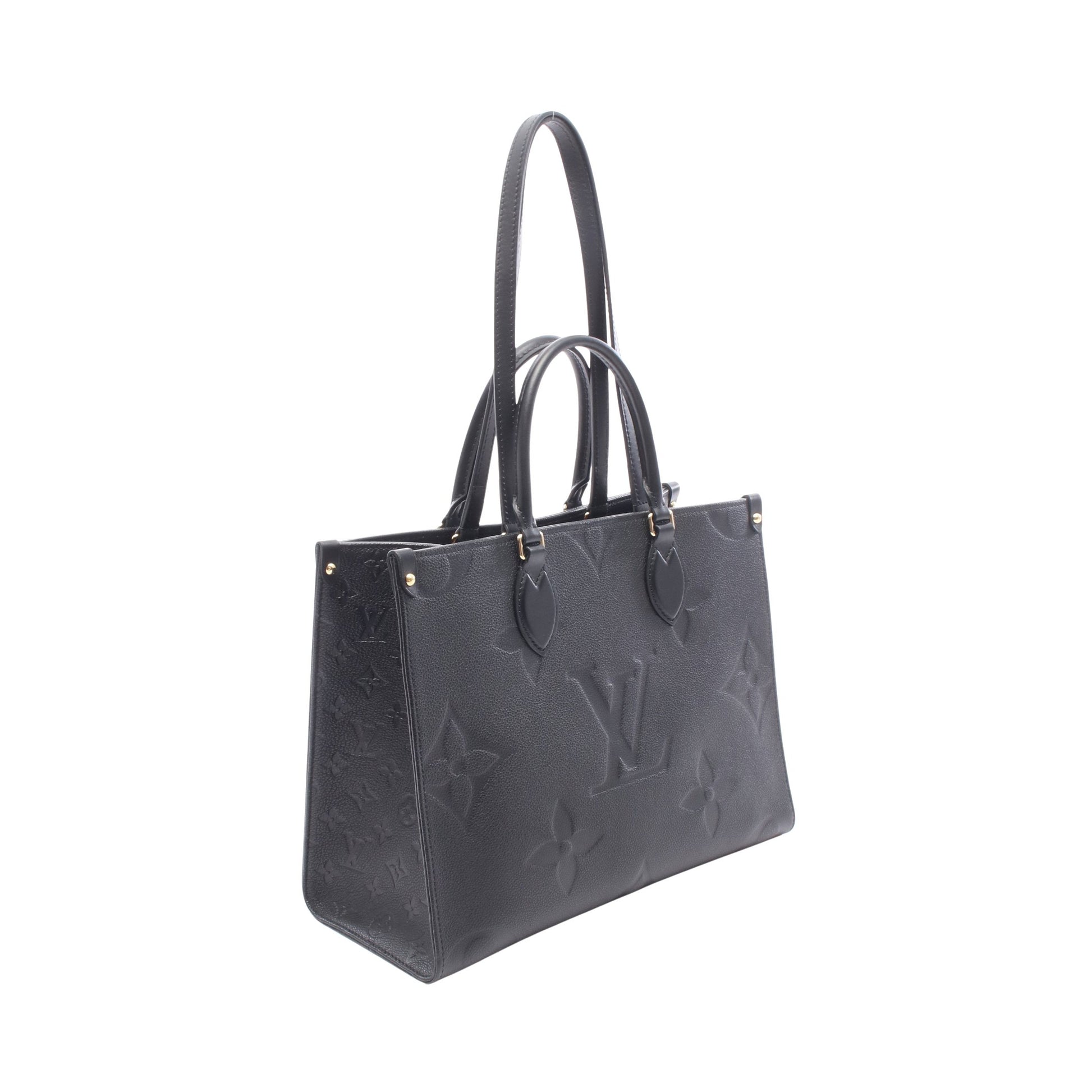オンザゴーMM モノグラムアンプラント ノワール 2WAY ショルダーバッグ トートバッグ レザー ブラック ルイヴィトン バッグ LOUIS VUITTON