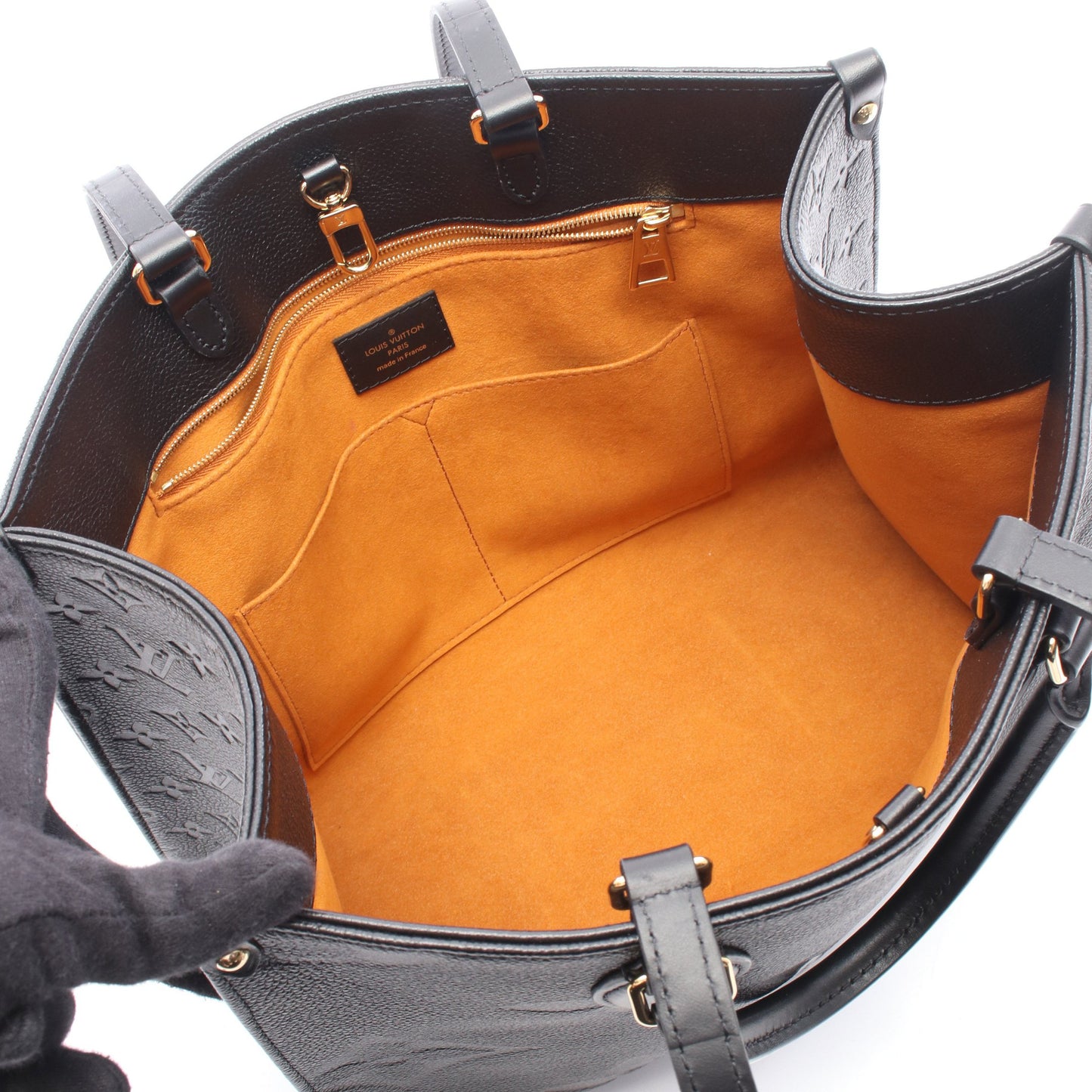 オンザゴーMM モノグラムアンプラント ノワール 2WAY ショルダーバッグ トートバッグ レザー ブラック ルイヴィトン バッグ LOUIS VUITTON
