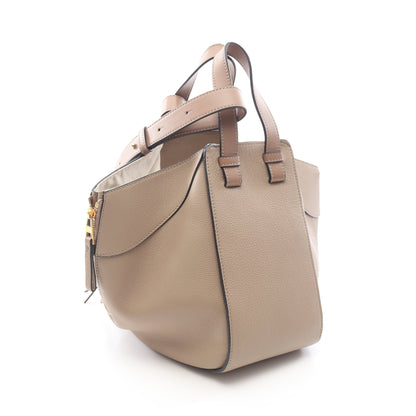 ハンモックバッグ スモール WAY ハンドバッグ レザー グレーベージュ ロエベ バッグ LOEWE
