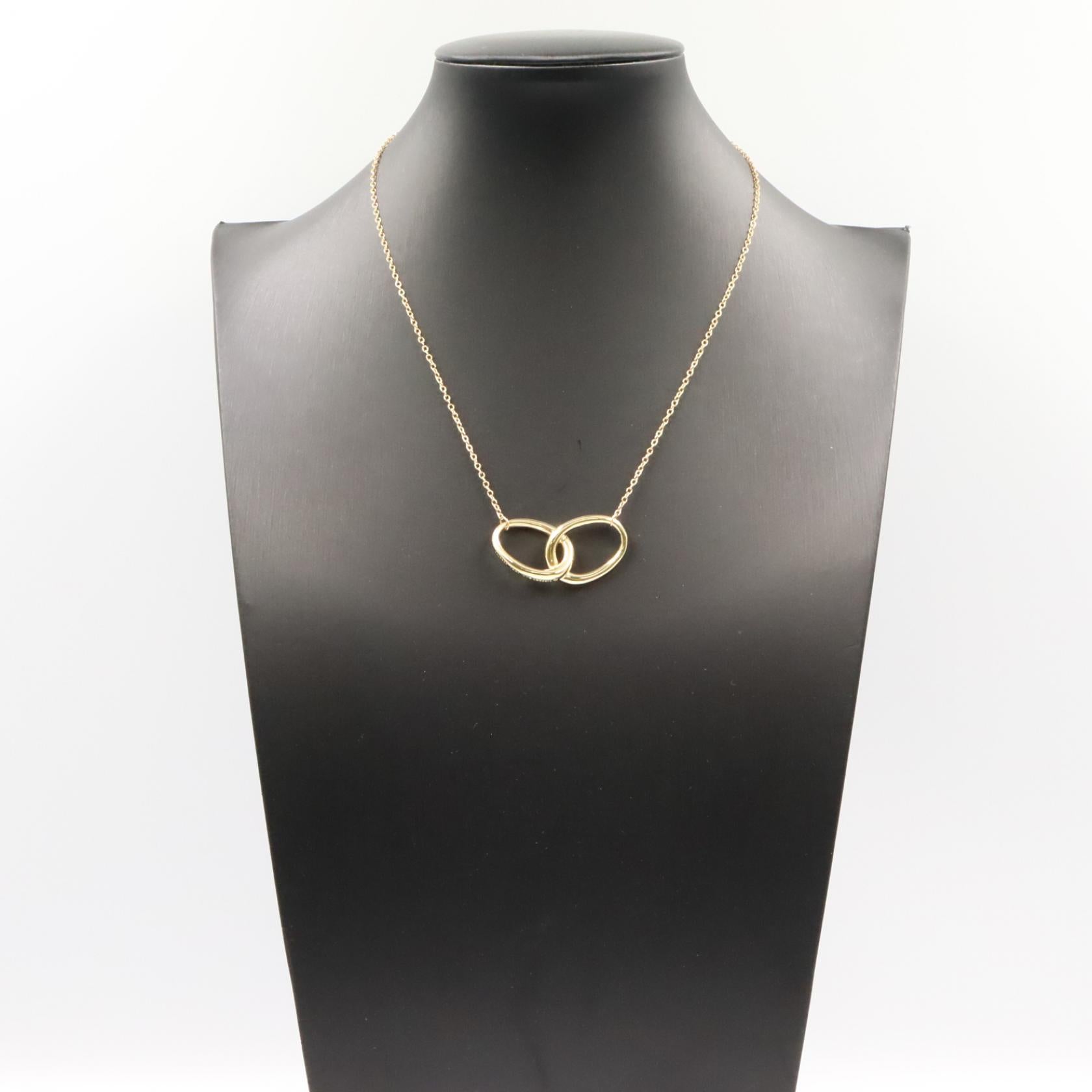 ダブルループ ネックレス ネックレス K18YG イエローゴールド ティファニー アクセサリー TIFFANY & Co.