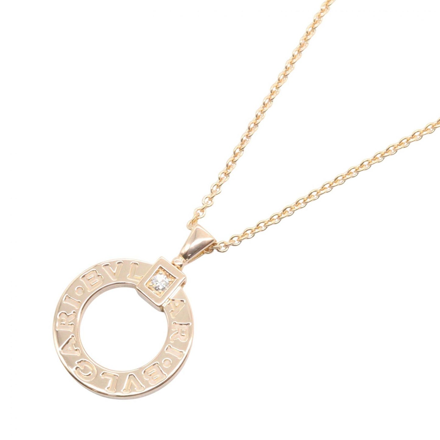 ブルガリブルガリ 1PD ネックレス ネックレス K18PG ダイヤモンド ピンクゴールド クリア ブルガリ アクセサリー BVLGARI