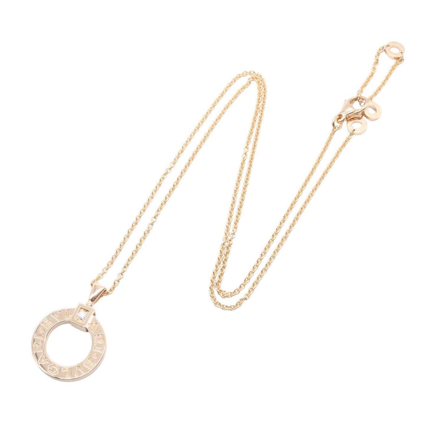 ブルガリブルガリ 1PD ネックレス ネックレス K18PG ダイヤモンド ピンクゴールド クリア ブルガリ アクセサリー BVLGARI