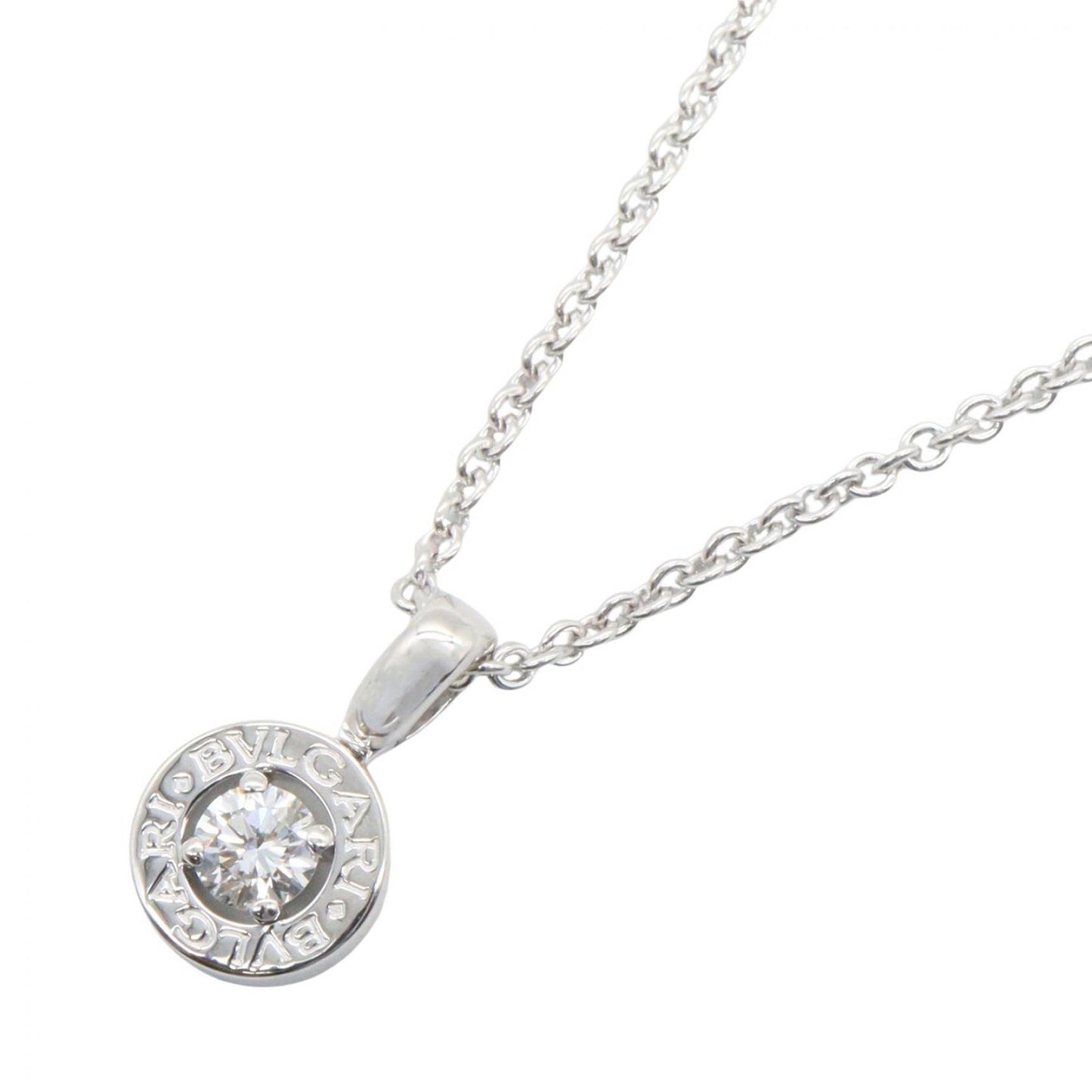 ブルガリ ブルガリ 1PD ネックレス ネックレス K18WG ダイヤモンド ホワイトゴールド クリア ブルガリ アクセサリー BVLGARI