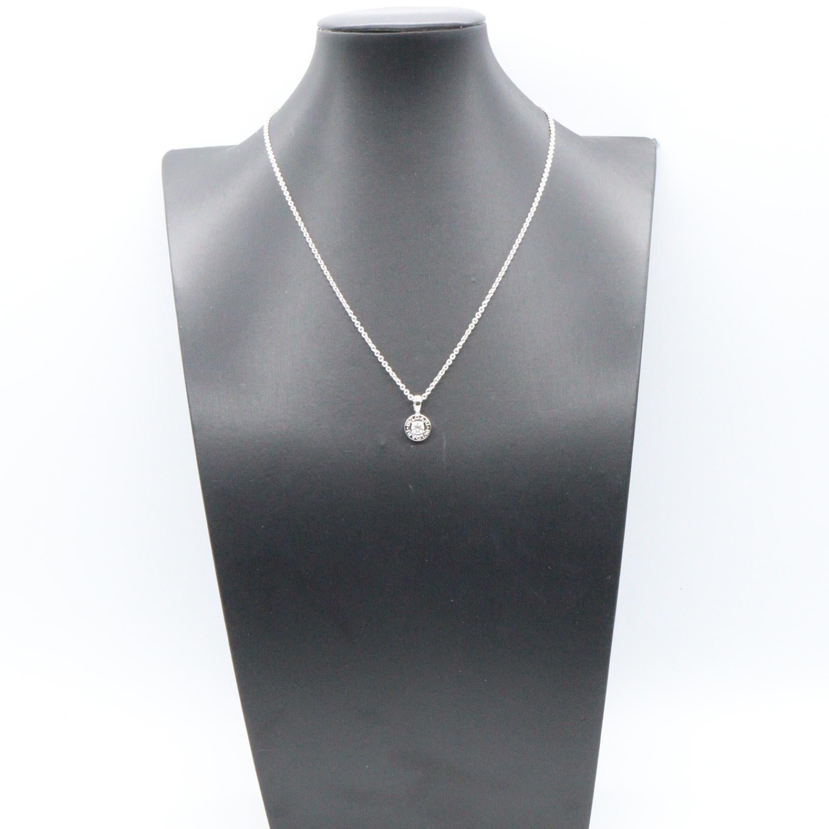 ブルガリ ブルガリ 1PD ネックレス ネックレス K18WG ダイヤモンド ホワイトゴールド クリア ブルガリ アクセサリー BVLGARI