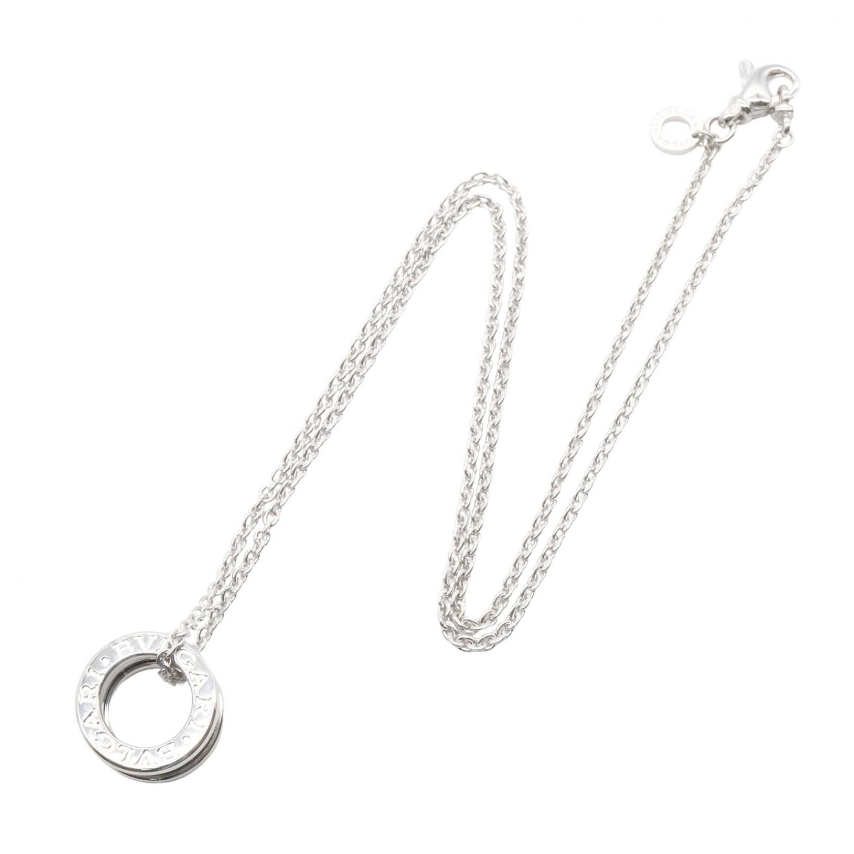 B-zero1 ビーゼロワン ネックレス ネックレス K18WG ダイヤモンド ホワイトゴールド クリア ブルガリ アクセサリー BVLGARI