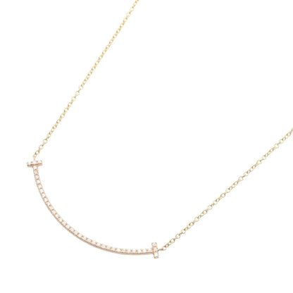 Tスマイルスモール ダイヤ ネックレス ネックレス K18PG ダイヤモンド ピンクゴールド クリア ティファニー アクセサリー TIFFANY & Co.