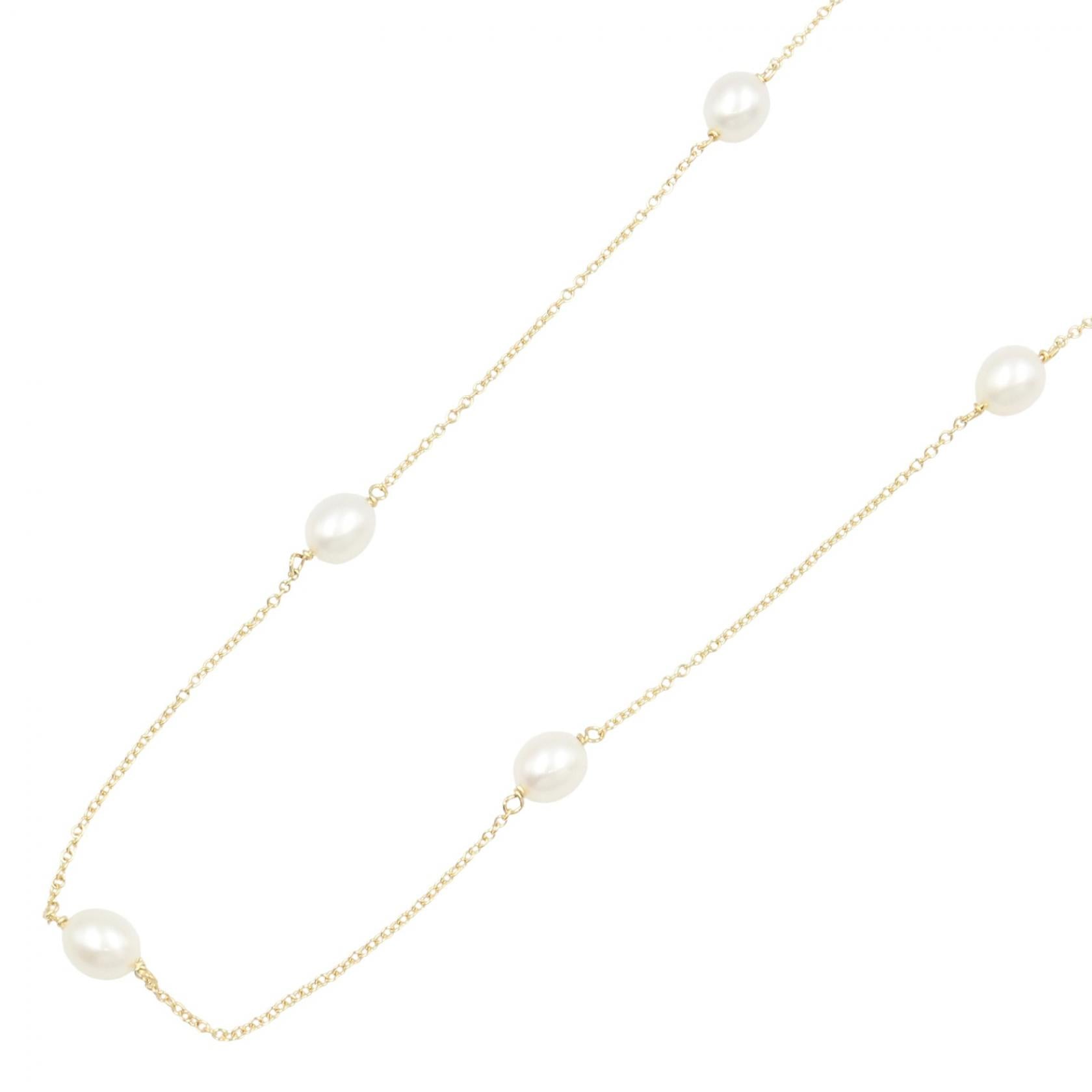パール ネックレス ネックレス K18YG パール イエローゴールド ホワイト ティファニー アクセサリー TIFFANY & Co.