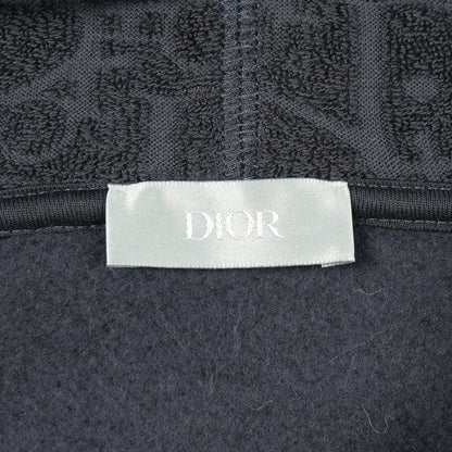 オブリーク ジャガード プルオーバーパーカー コットン ネイビー ディオール トップス DIOR