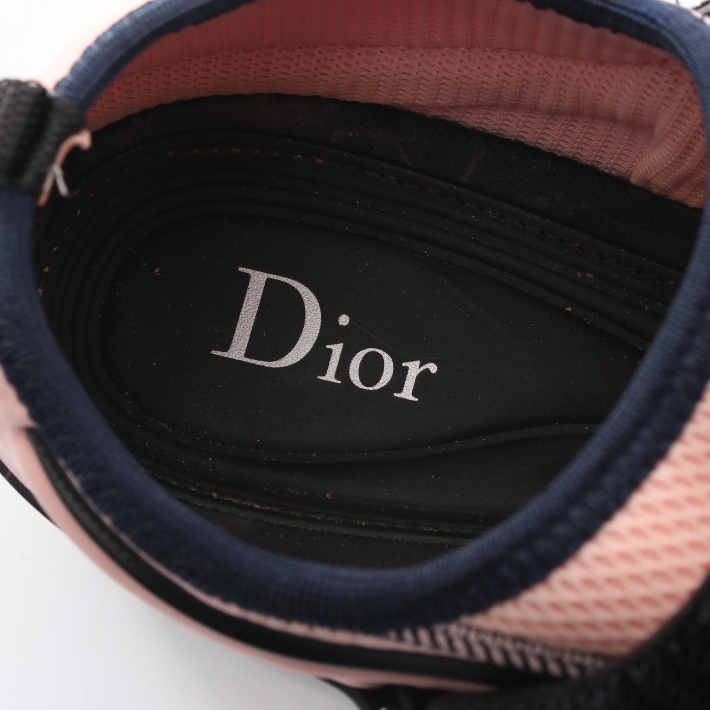 DIOR FUSION フュージョン ビジュー スニーカー ファブリック ピンク クリスチャンディオール