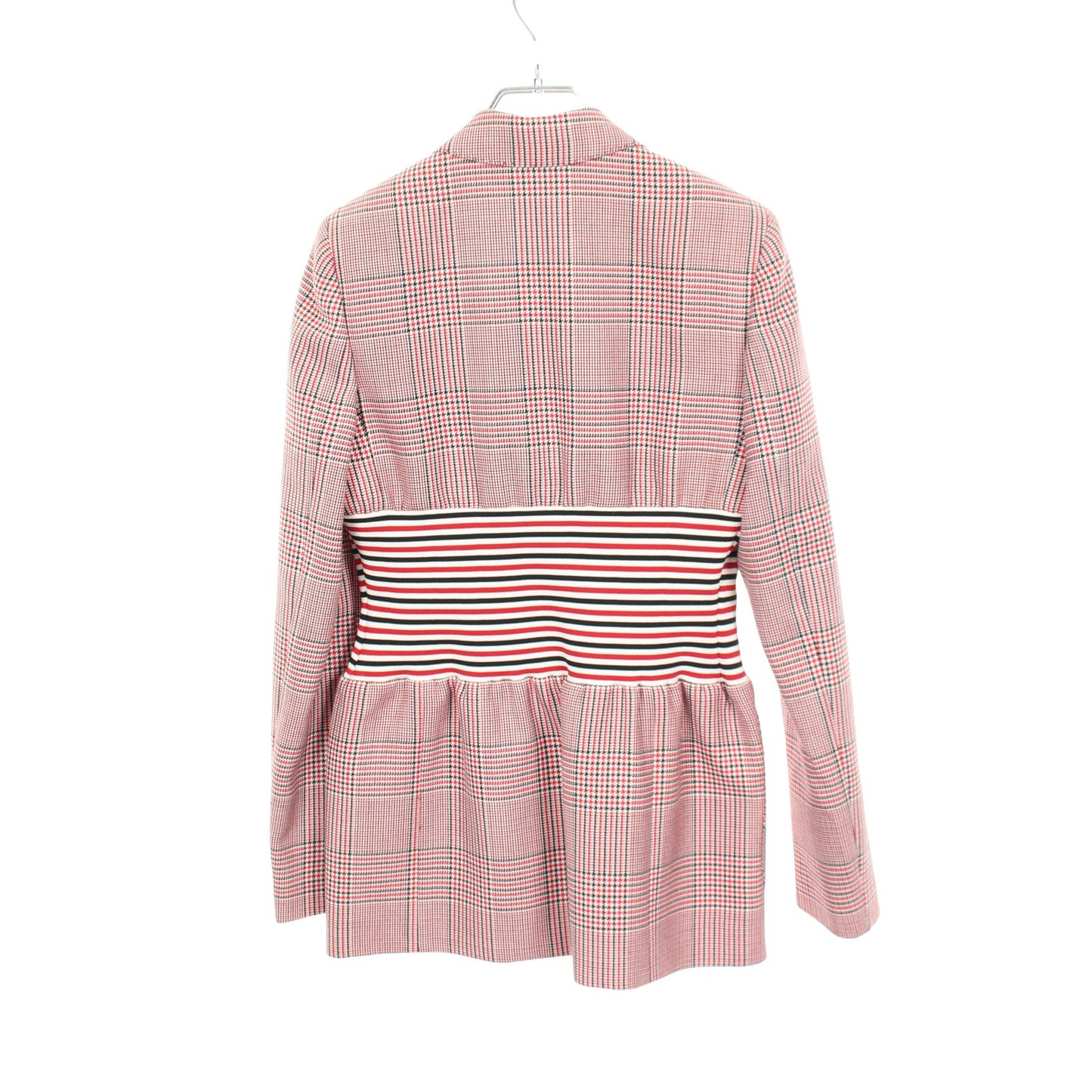 チェック柄 テーラードジャケット ウール レッド ホワイト ブラック バーバリー アウター BURBERRY