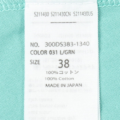 ノースリーブアシンメトリー ワンピース コットン ターコイズブルー エンフォルド ワンピース ENFOLD