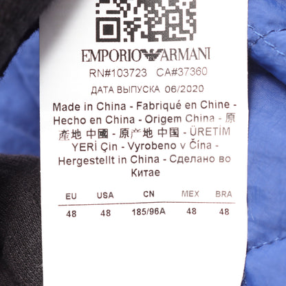 フード付き ジャケット ナイロン ブラック エンポリオアルマーニ アウター EMPORIO ARMANI