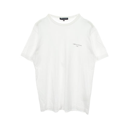 ロゴ クルーネック 半袖Tシャツ コットン ホワイト コムデギャルソンオム
