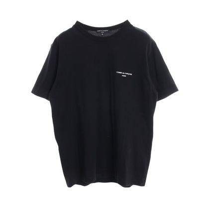 ロゴ クルーネック 半袖Tシャツ コットン ブラック コムデギャルソンオム