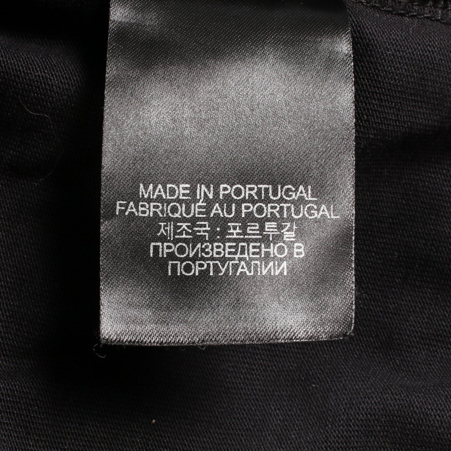 ロゴ刺繍 レイヤードデザイン カットオフ 長袖Tシャツ コットン ブラック ヴェトモン
