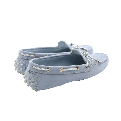 ゴンミーニ ドライビングシューズ スエード ライトブルー トッズ シューズ TOD'S