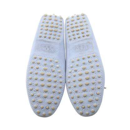 ゴンミーニ ドライビングシューズ スエード ライトブルー トッズ シューズ TOD'S