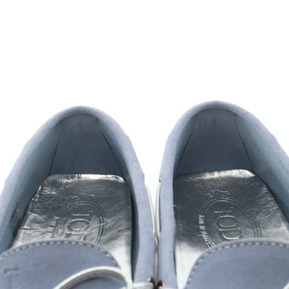 ゴンミーニ ドライビングシューズ スエード ライトブルー トッズ シューズ TOD'S