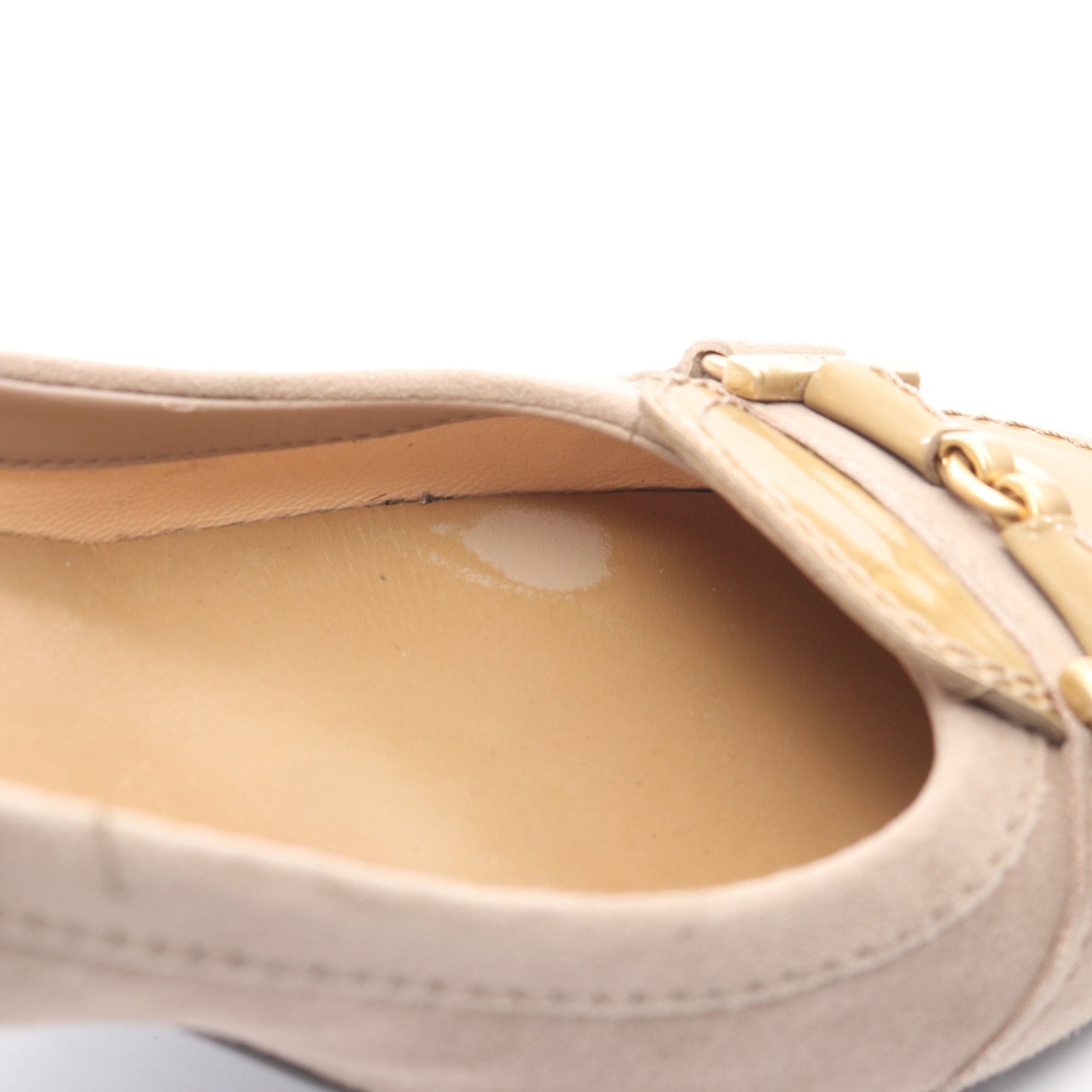 パンプス スエード エナメルレザー ベージュ トッズ シューズ TOD'S