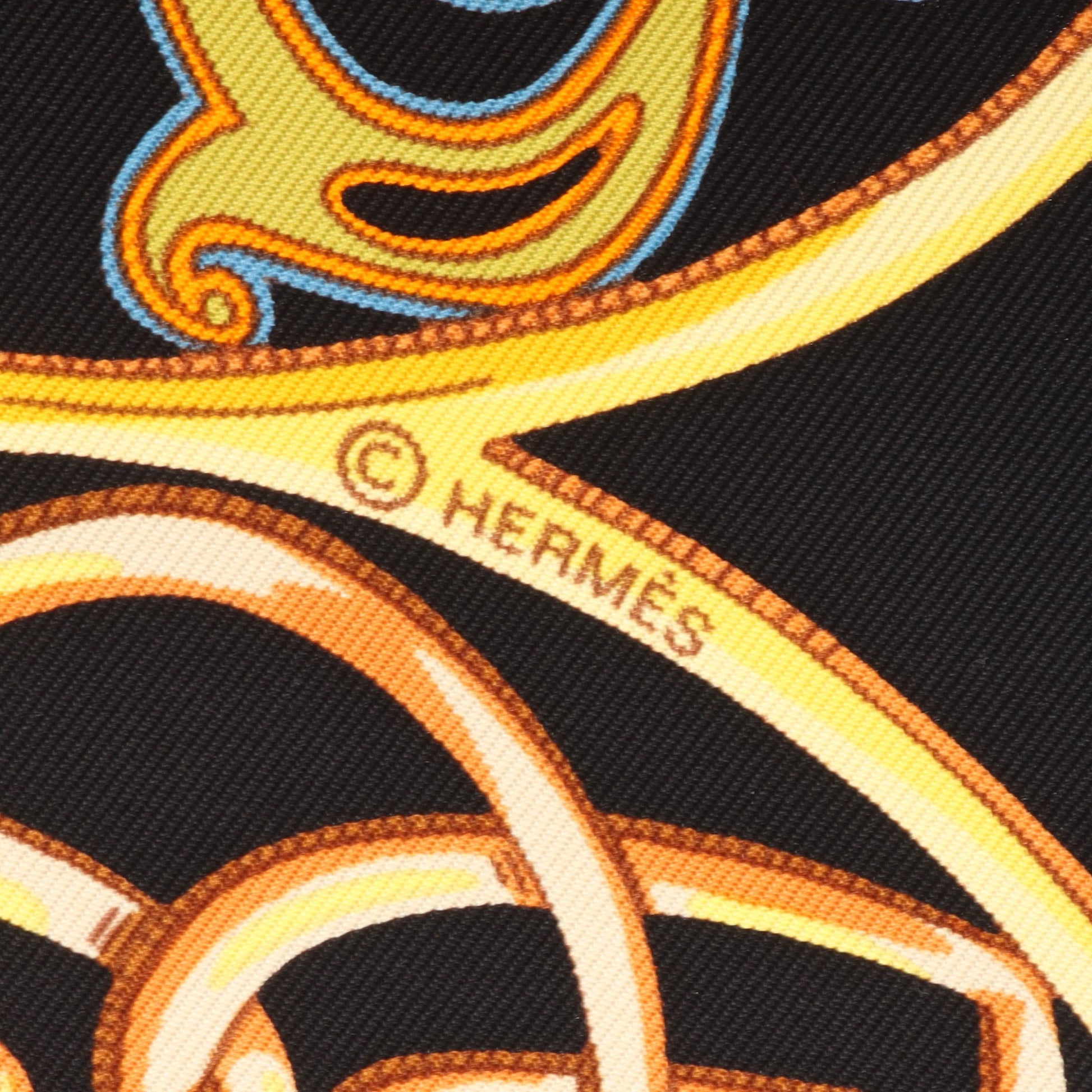 カレ90 La Charmante aux Animaux スカーフ シルク ブラック マルチカラー エルメス 財布・小物 HERMES