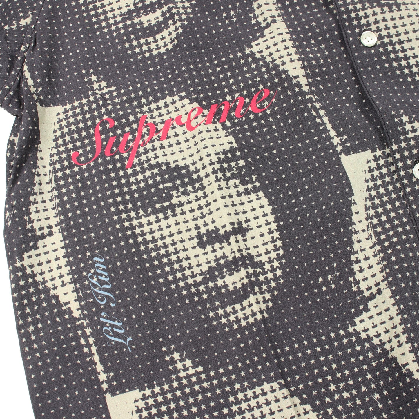 Lil Kim SS Shirt シャツ レーヨン ブラック ベージュ シュプリーム