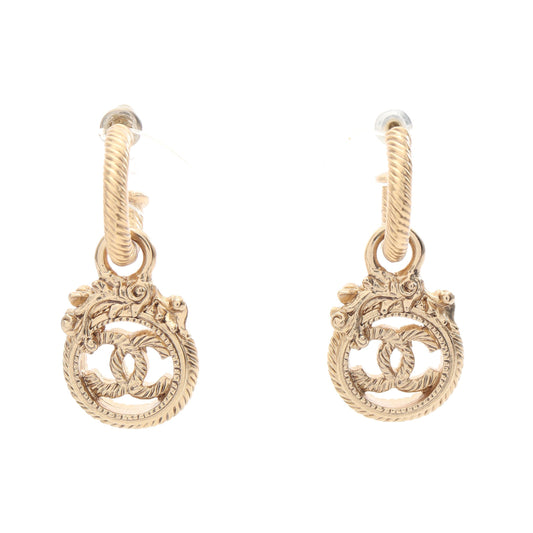 ココマーク フープ ピアス GP ゴールド 03A シャネル アクセサリー CHANEL