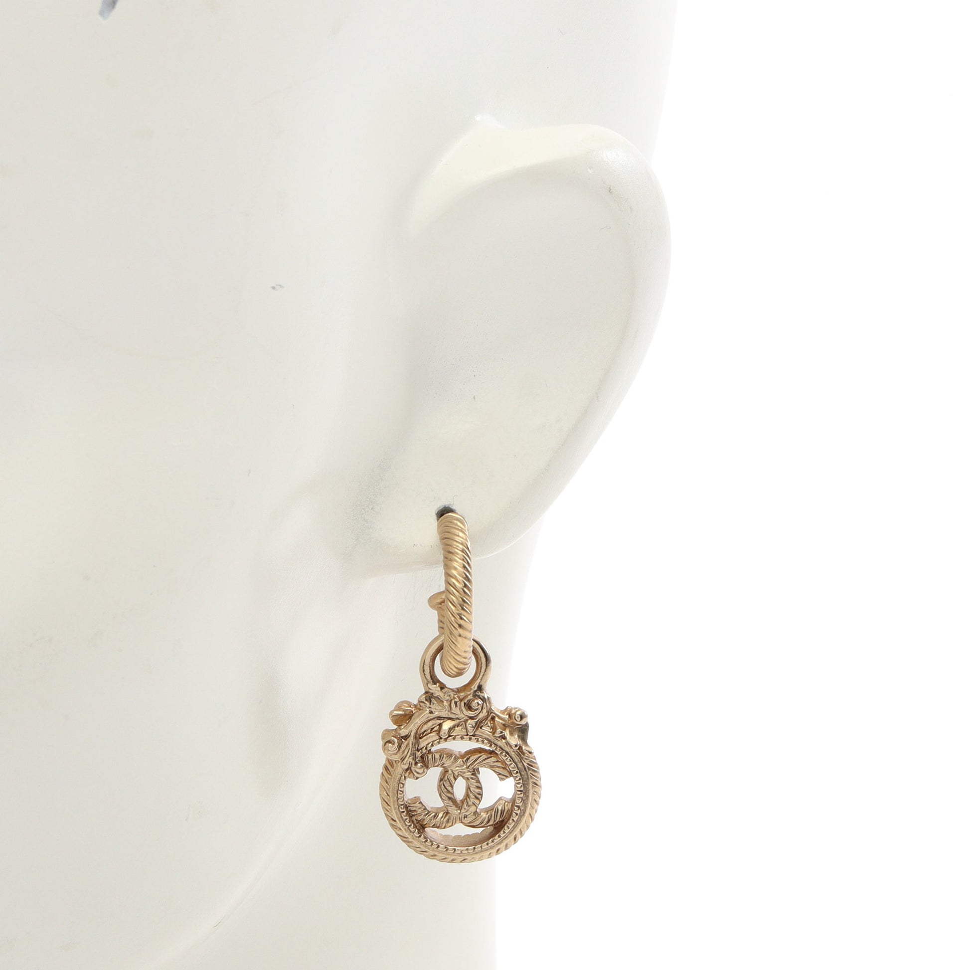ココマーク フープ ピアス GP ゴールド 03A シャネル アクセサリー CHANEL