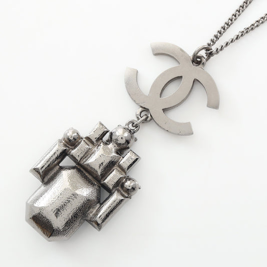 ココマーク ネックレス クリスタル シルバー ライトブルー クリア 05P シャネル アクセサリー CHANEL