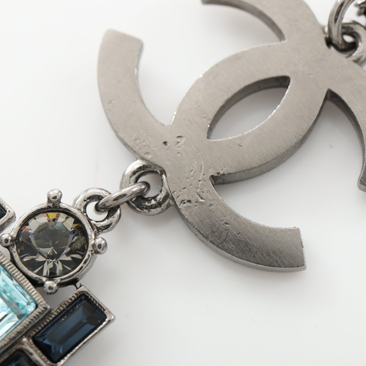 ココマーク ネックレス クリスタル シルバー ライトブルー クリア 05P シャネル アクセサリー CHANEL