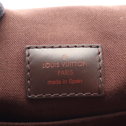 ブルックリンMM ダミエエベヌ ショルダーバッグ PVC レザー ブラウン ルイヴィトン バッグ LOUIS VUITTON