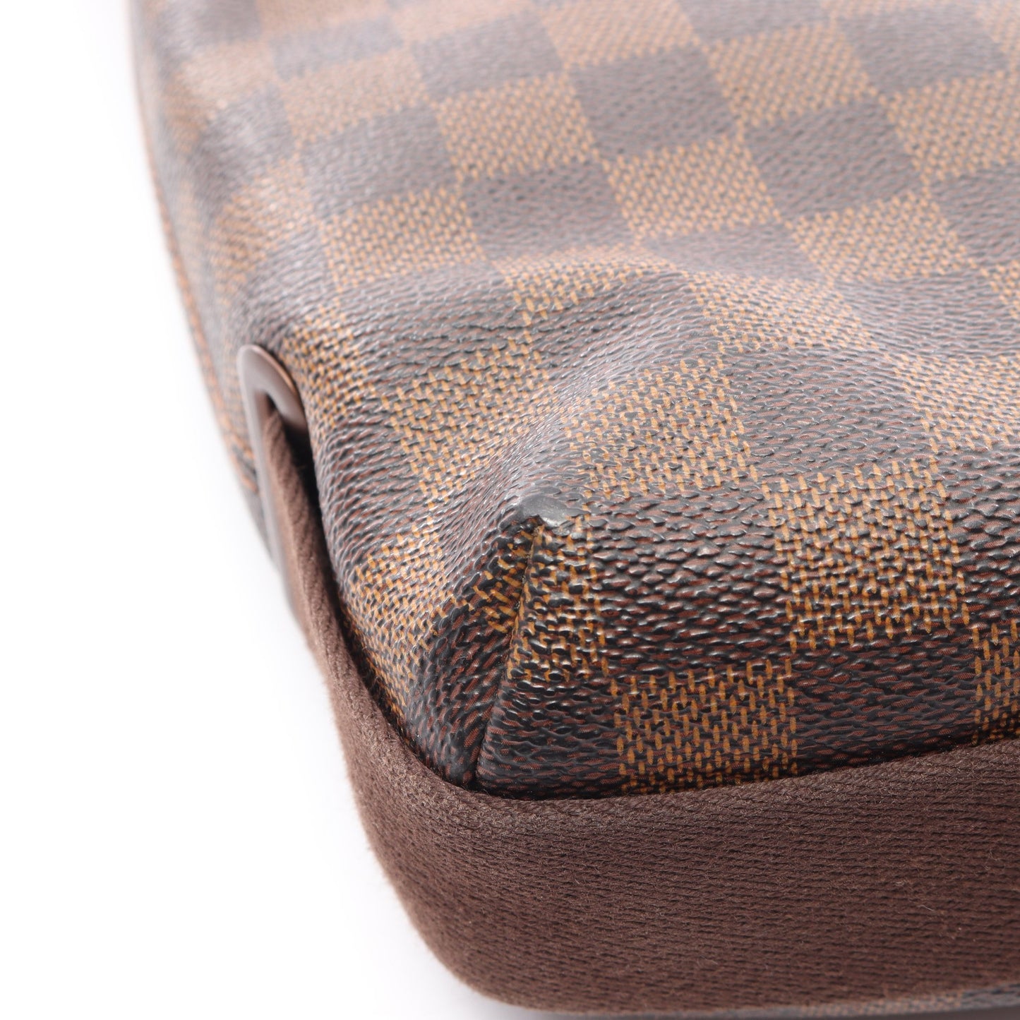 ブルックリンMM ダミエエベヌ ショルダーバッグ PVC レザー ブラウン ルイヴィトン バッグ LOUIS VUITTON