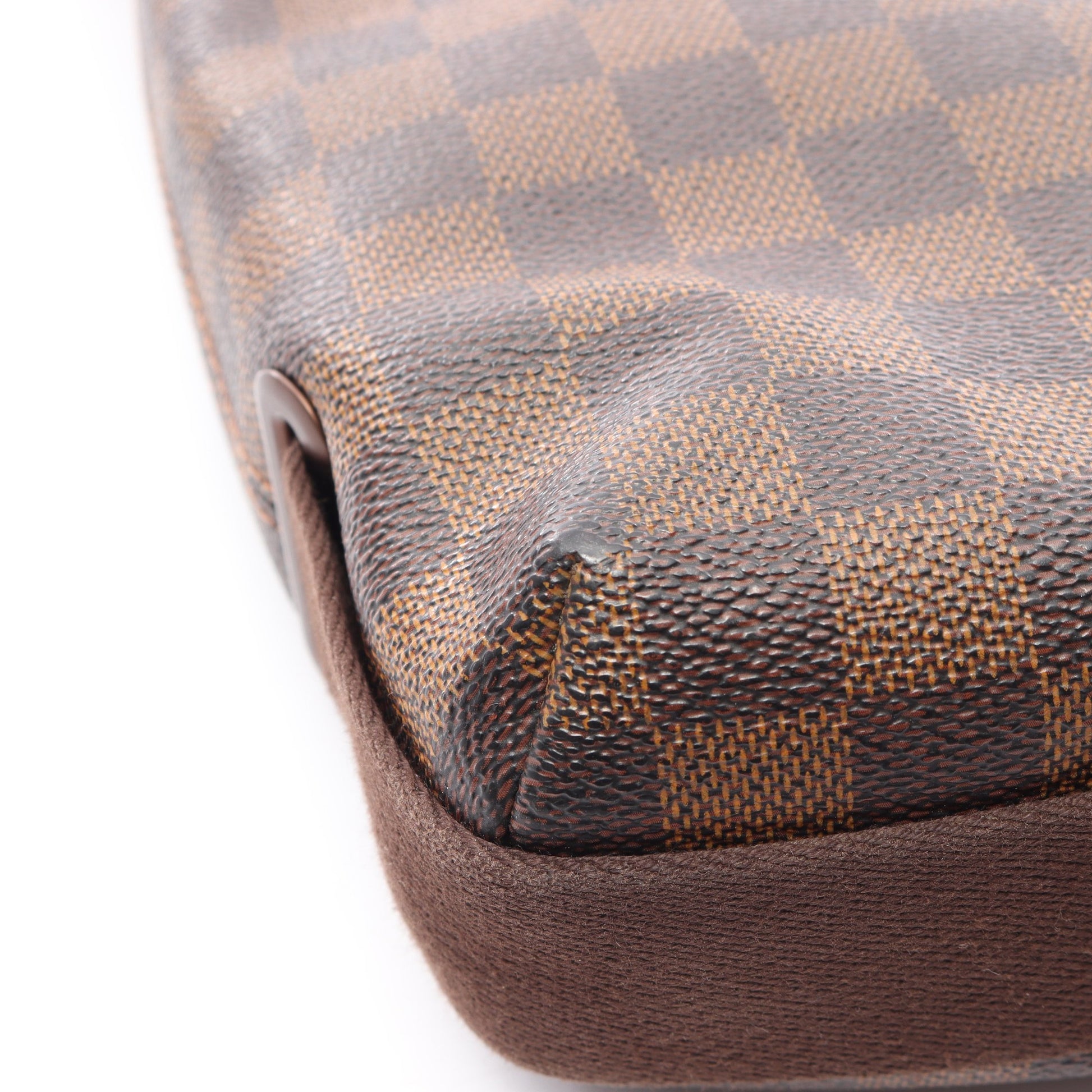 ブルックリンMM ダミエエベヌ ショルダーバッグ PVC レザー ブラウン ルイヴィトン バッグ LOUIS VUITTON