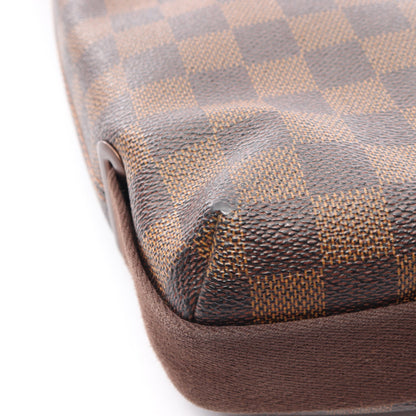 ブルックリンMM ダミエエベヌ ショルダーバッグ PVC レザー ブラウン ルイヴィトン バッグ LOUIS VUITTON