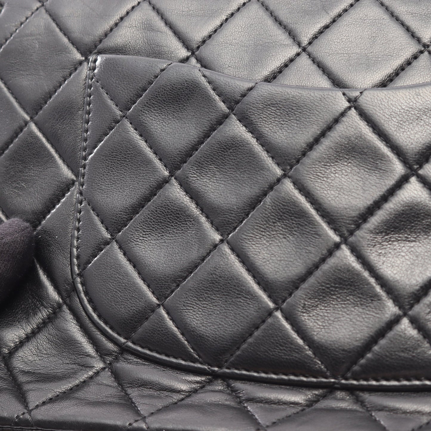 マトラッセ Wフラップ Wチェーンショルダーバッグ ラムスキン ブラック ゴールド金具 シャネル バッグ CHANEL