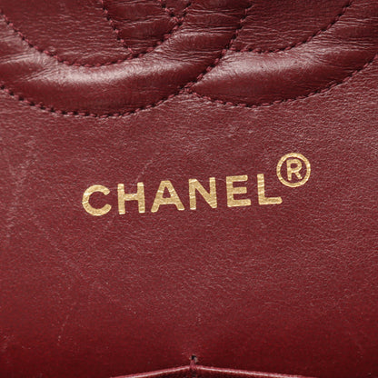 マトラッセ Wフラップ Wチェーンショルダーバッグ ラムスキン ブラック ゴールド金具 シャネル バッグ CHANEL