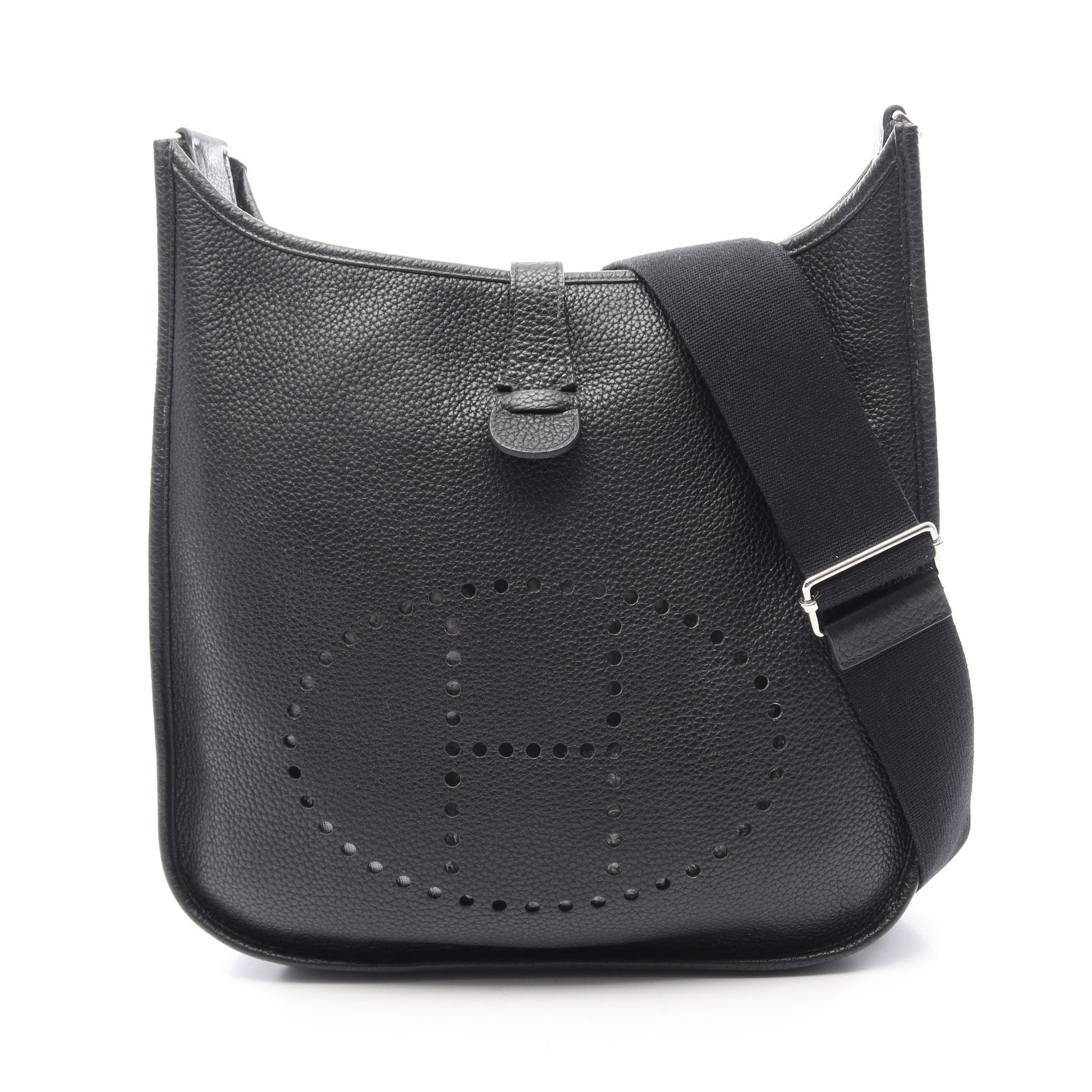 エヴリン 3 トロワ GM ショルダーバッグ トリヨンクレマンス ブラック シルバー金具 □N刻印 エルメス バッグ HERMES