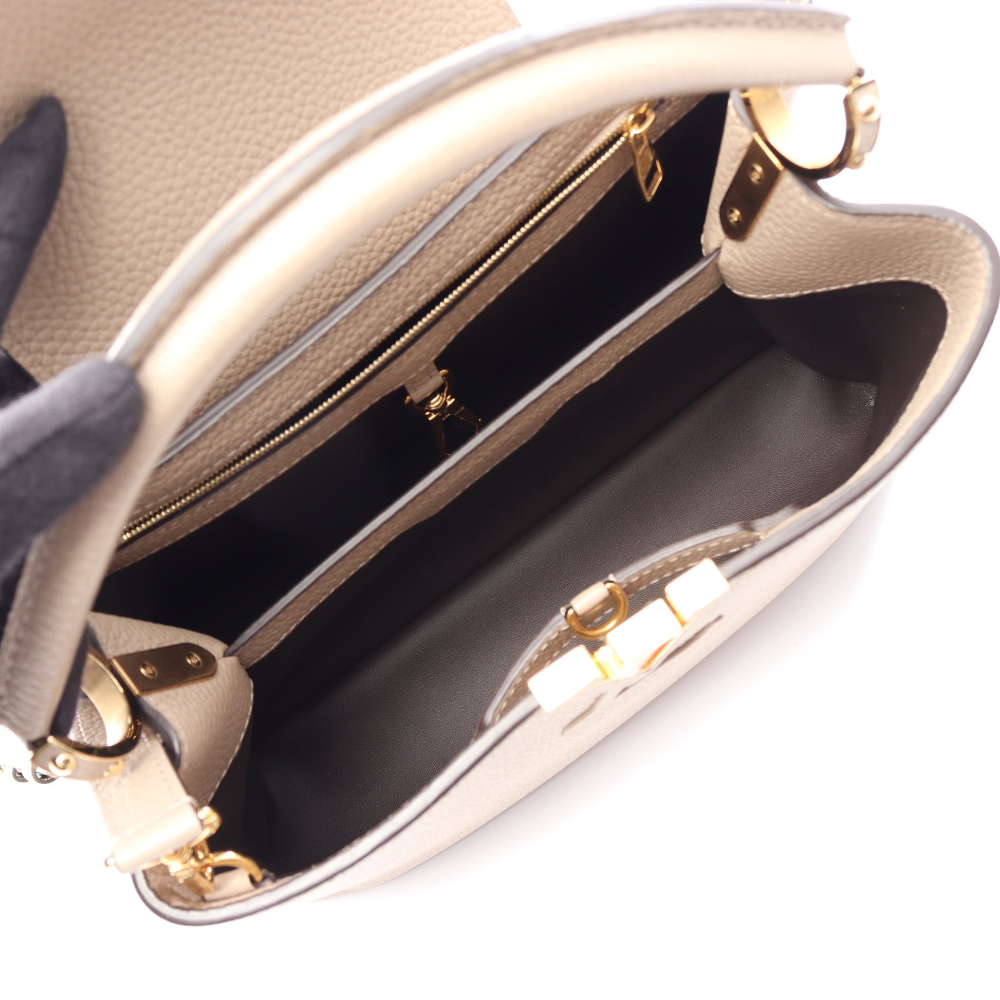カプシーヌMM ガレ 2WAY ハンドバッグ トリヨンレザー ベージュ ルイヴィトン バッグ LOUIS VUITTON