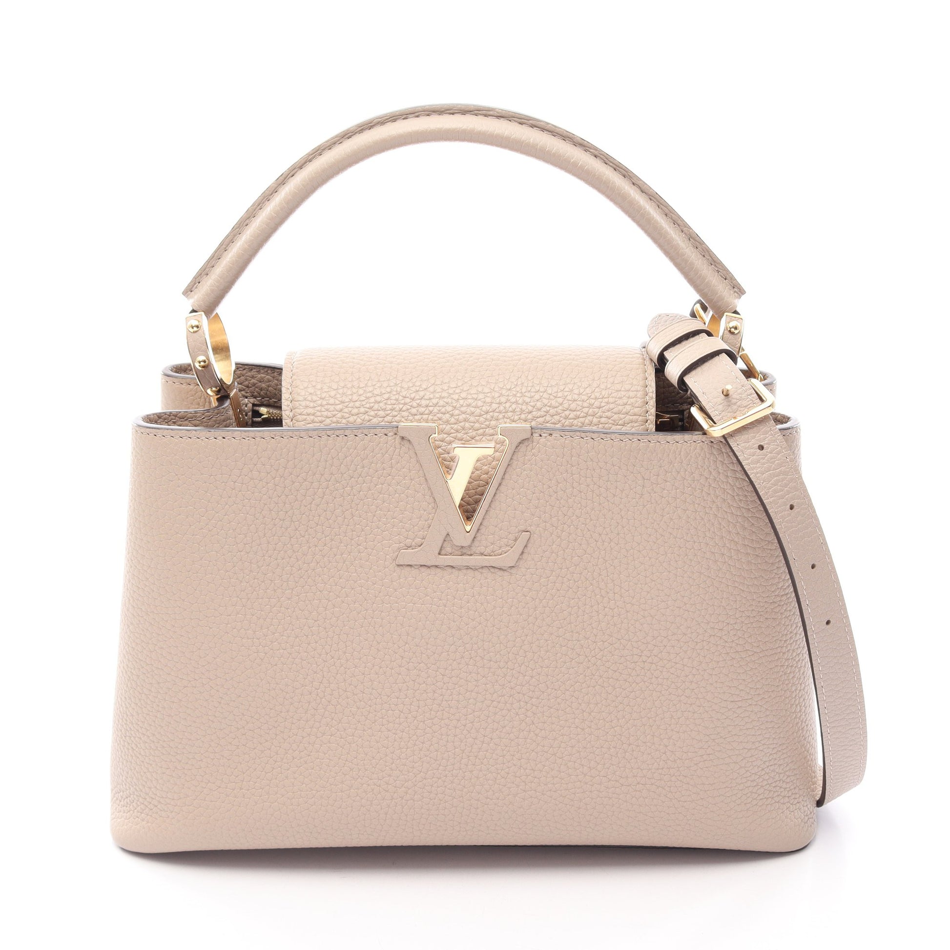 カプシーヌMM ガレ 2WAY ハンドバッグ トリヨンレザー ベージュ ルイヴィトン バッグ LOUIS VUITTON