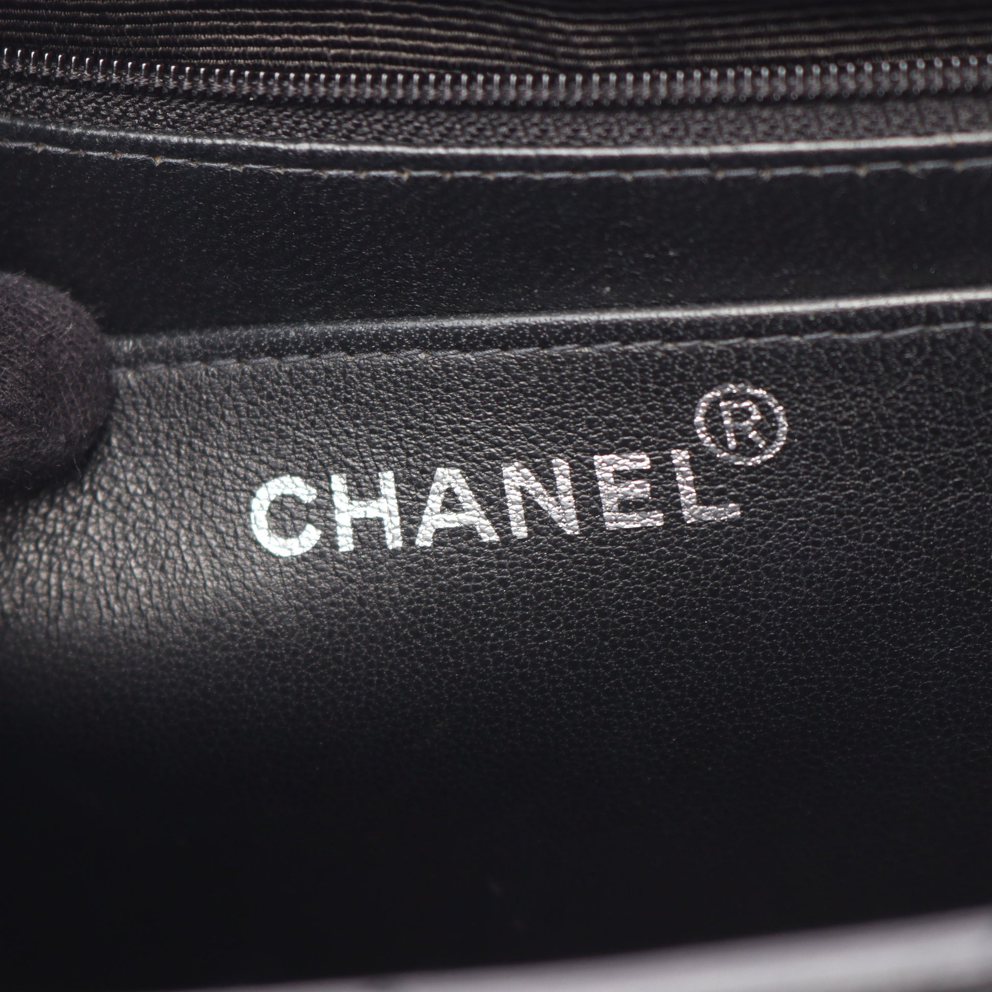 マトラッセ ハンドバッグ キャビアスキン ブラック シルバー金具 シャネル バッグ CHANEL