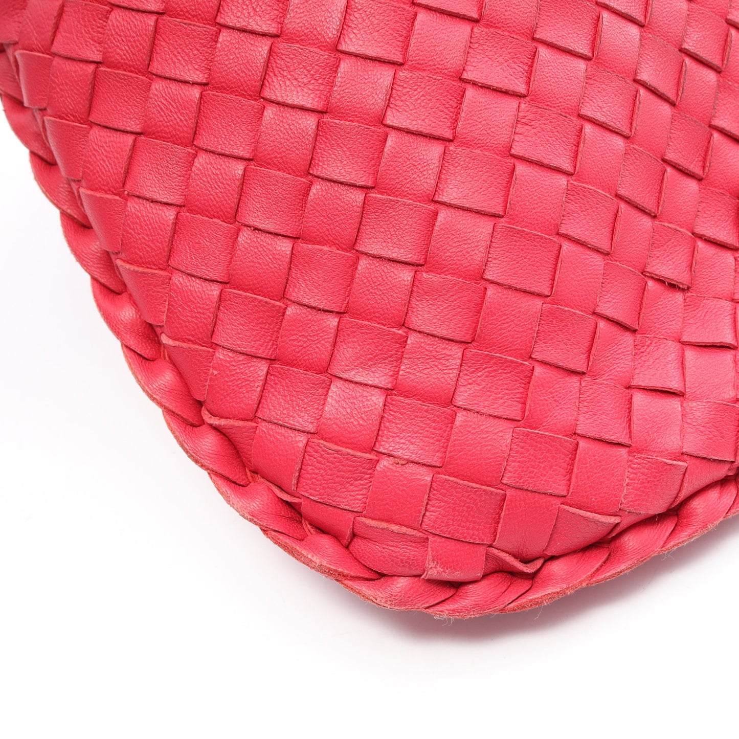 イントレチャート ホーボー ハンドバッグ レザー ピンクパープル レッド ボッテガヴェネタ バッグ BOTTEGA VENETA
