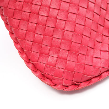イントレチャート ホーボー ハンドバッグ レザー ピンクパープル レッド ボッテガヴェネタ バッグ BOTTEGA VENETA