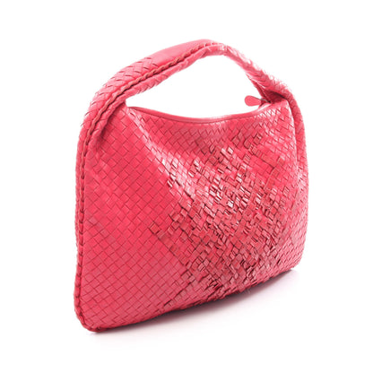 イントレチャート ホーボー ハンドバッグ レザー ピンクパープル レッド ボッテガヴェネタ バッグ BOTTEGA VENETA