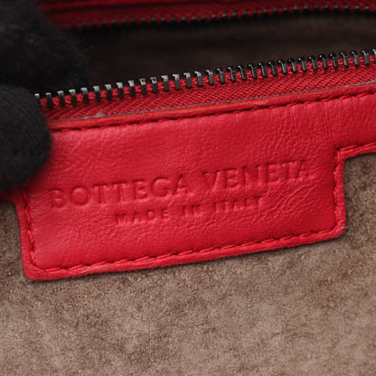 イントレチャート ホーボー ハンドバッグ レザー ピンクパープル レッド ボッテガヴェネタ バッグ BOTTEGA VENETA