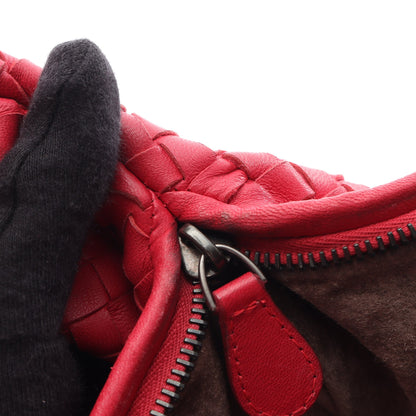 イントレチャート ホーボー ハンドバッグ レザー ピンクパープル レッド ボッテガヴェネタ バッグ BOTTEGA VENETA