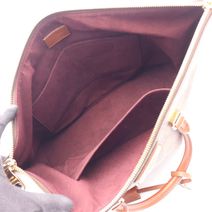 ベルモント ダミエエベヌ 2WAY ハンドバッグ トートバッグ PVC レザー ブラウン ルイヴィトン バッグ LOUIS VUITTON