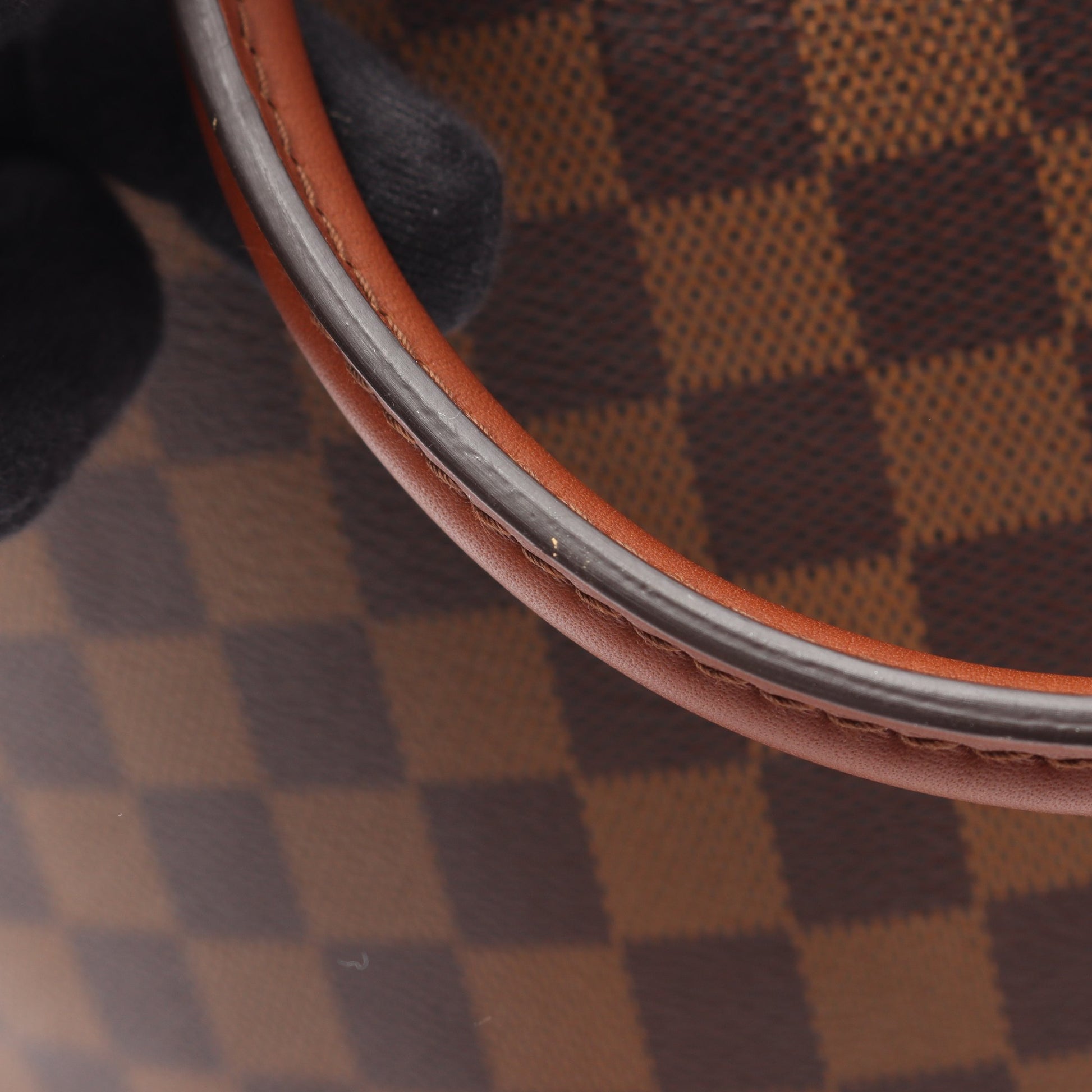 ベルモント ダミエエベヌ 2WAY ハンドバッグ トートバッグ PVC レザー ブラウン ルイヴィトン バッグ LOUIS VUITTON