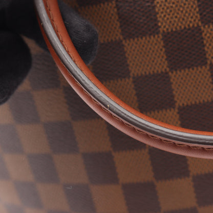 ベルモント ダミエエベヌ 2WAY ハンドバッグ トートバッグ PVC レザー ブラウン ルイヴィトン バッグ LOUIS VUITTON